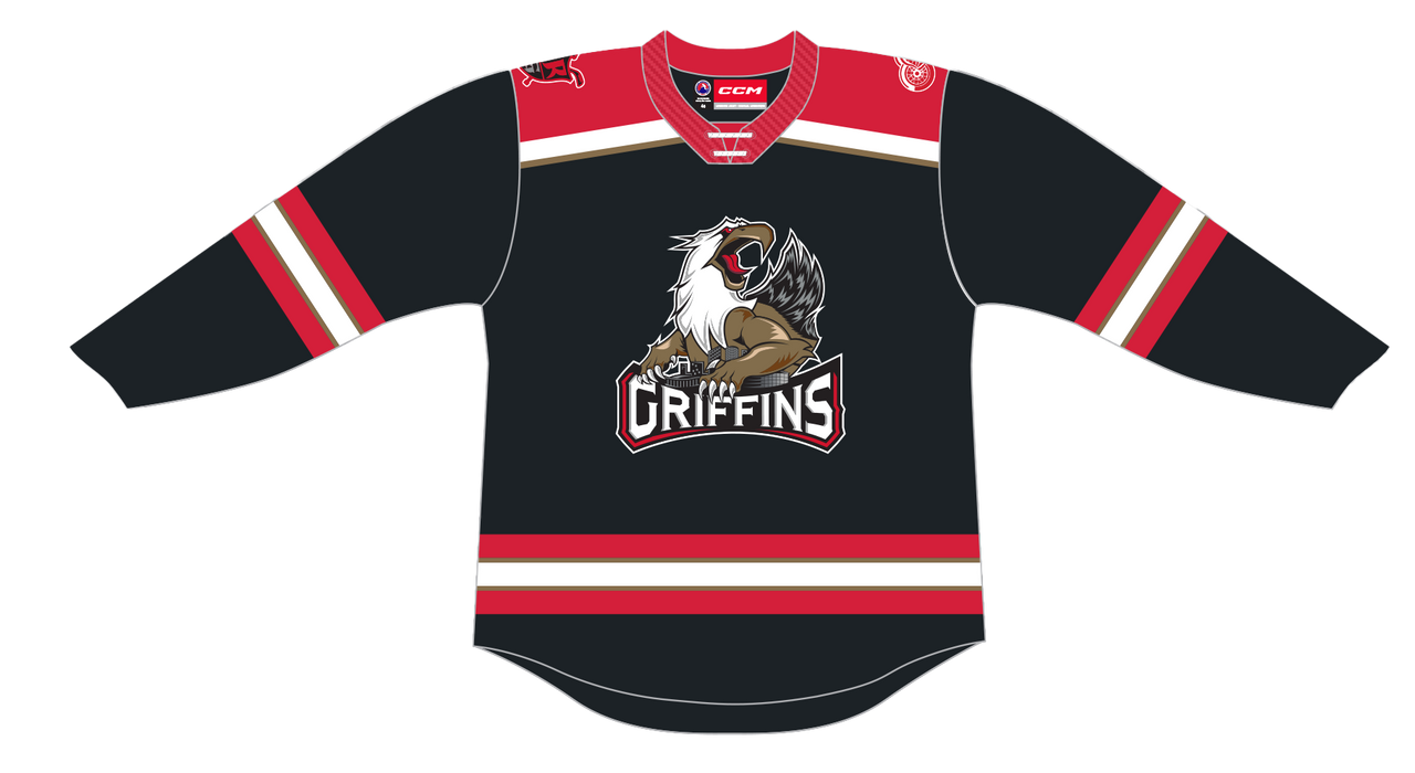 CCM Quicklite Grand Rapids Griffins Premier Black Jersey