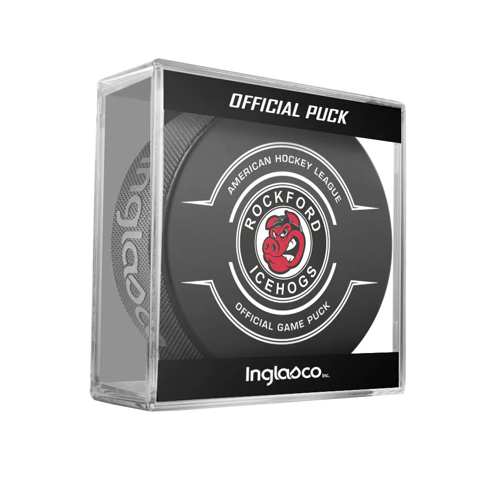 Rockford IceHogs Official 90th Anniversary Edition Game Puck