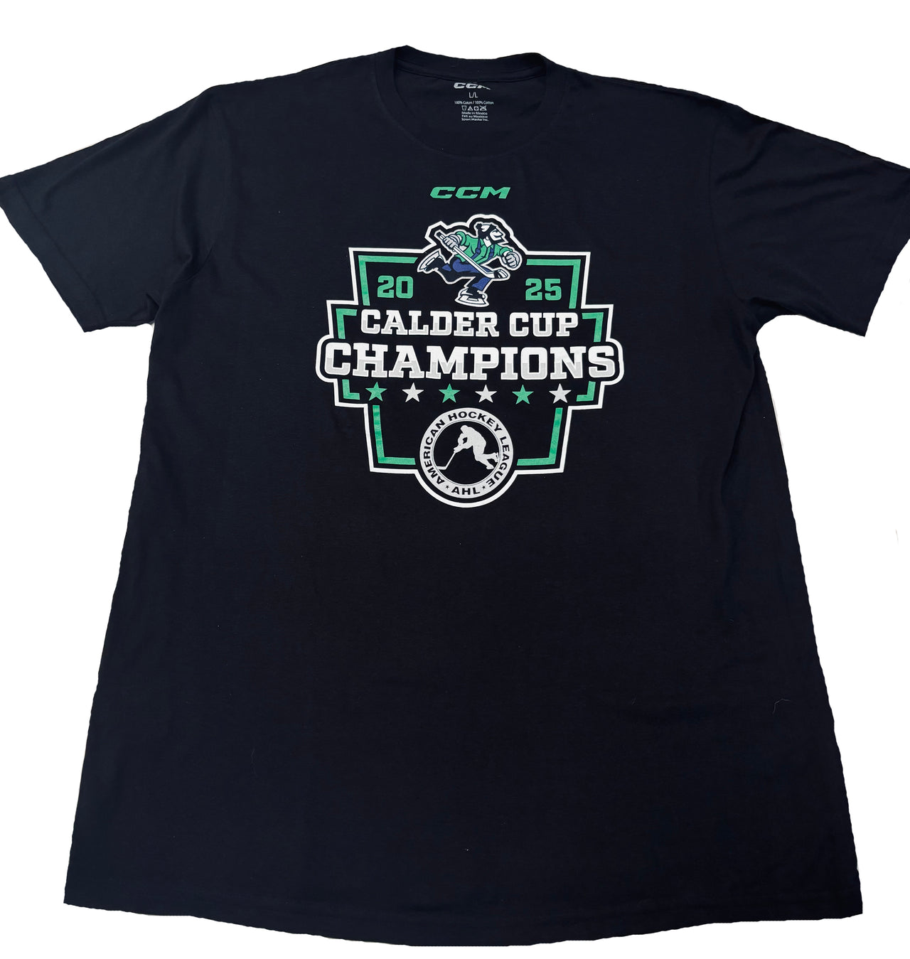 CCM Abbotsford Canucks 2025 Calder Cup Champions Locker Room T-Shirt