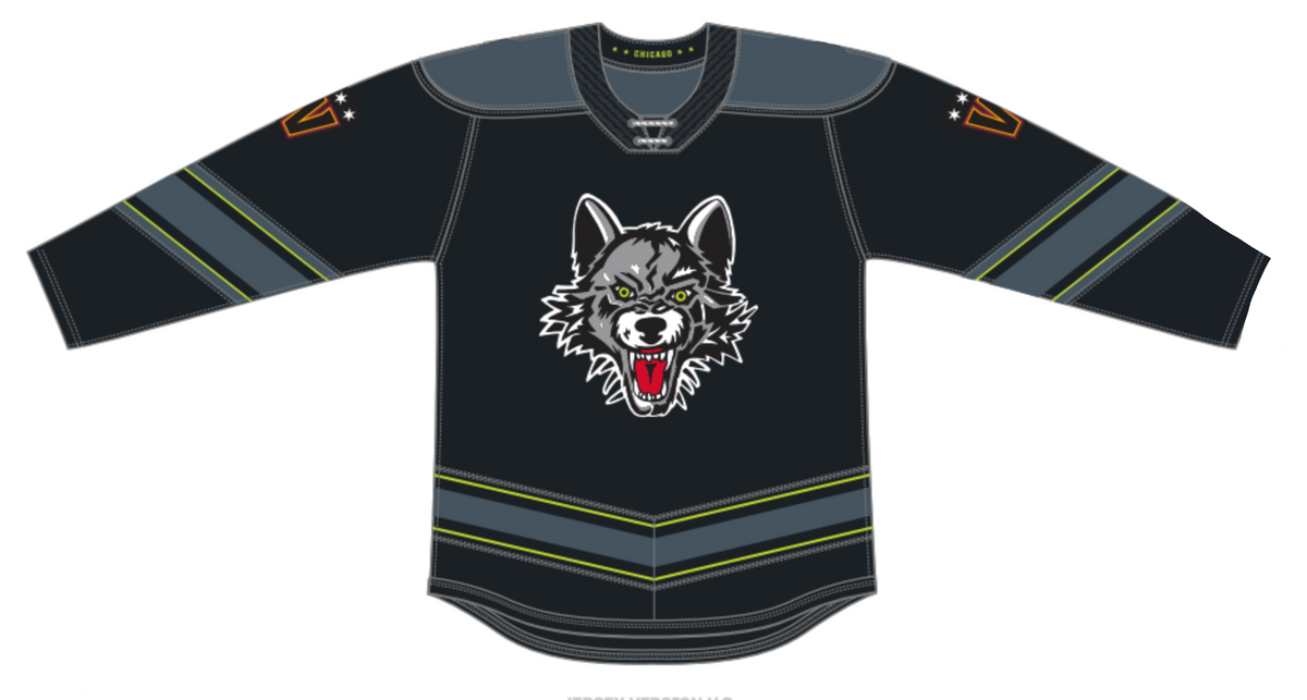 CCM Quicklite Chicago Wolves Premier Alternate Jersey (26-27)