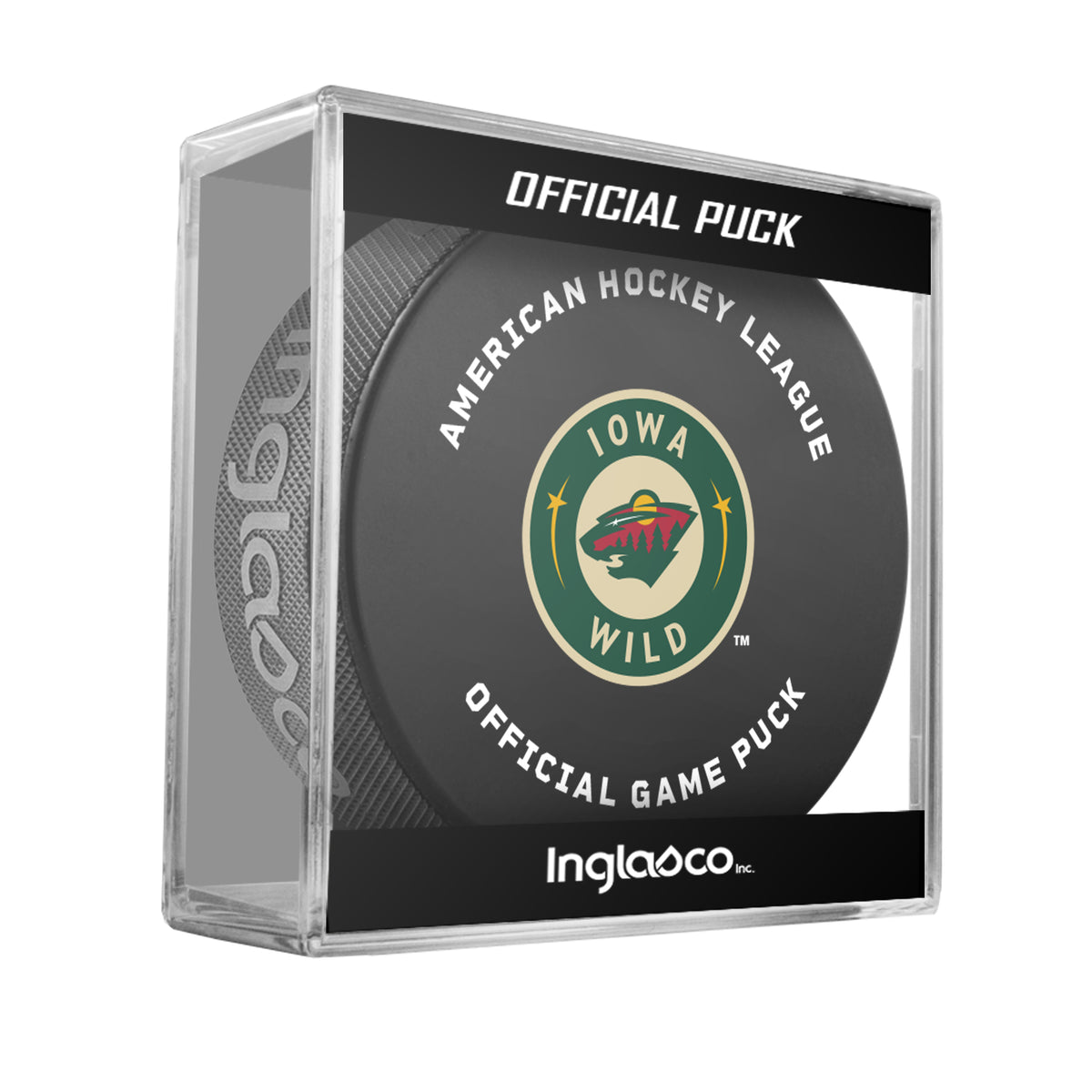 Iowa Wild Official Game Puck (26-27)