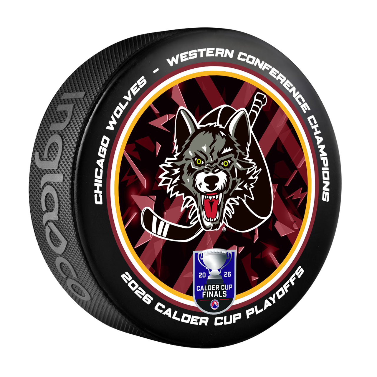 Chicago Wolves 2026 Western Conference Champions Souvenir Puck