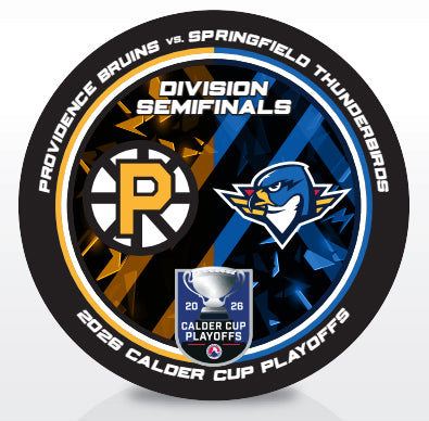 Providence Bruins vs Springfield Thunderbirds 2026 Calder Cup Playoffs Dueling Souvenir Puck