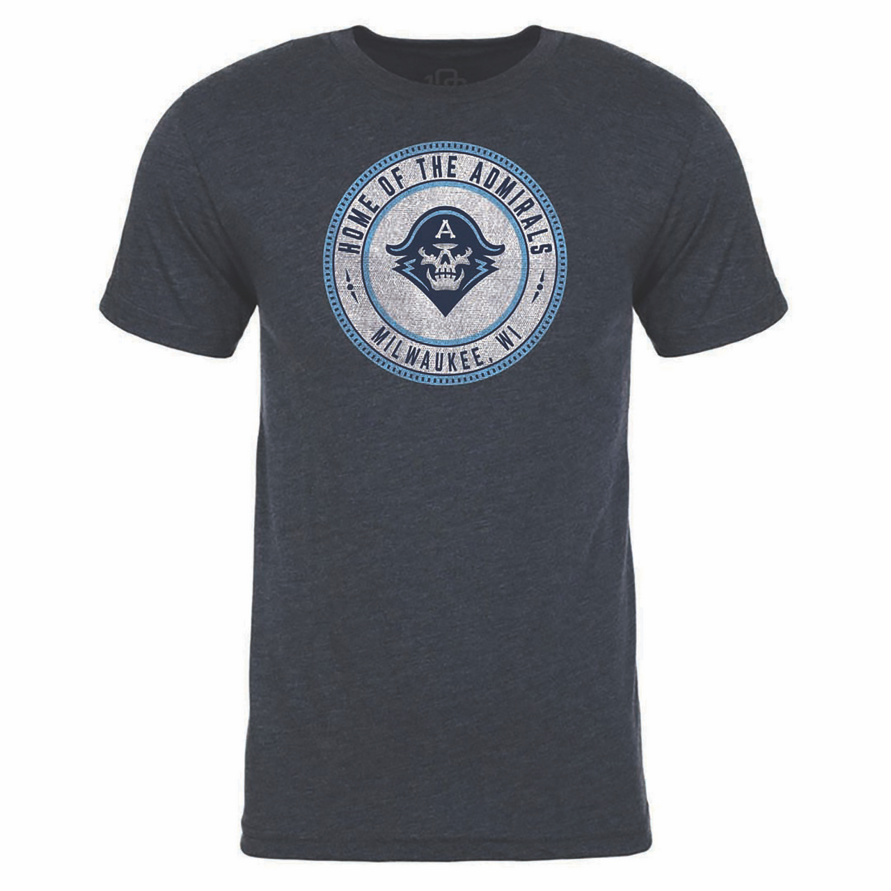 108 Stitches Milwaukee Admirals Puck Decal Short Sleeve T-Shirt (Sidewalk Sale, Small)