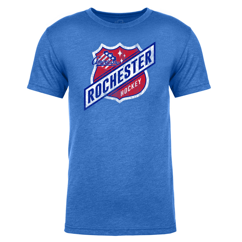108 Stitches Rochester Americans Adult Highway Short Sleeve T-Shirt