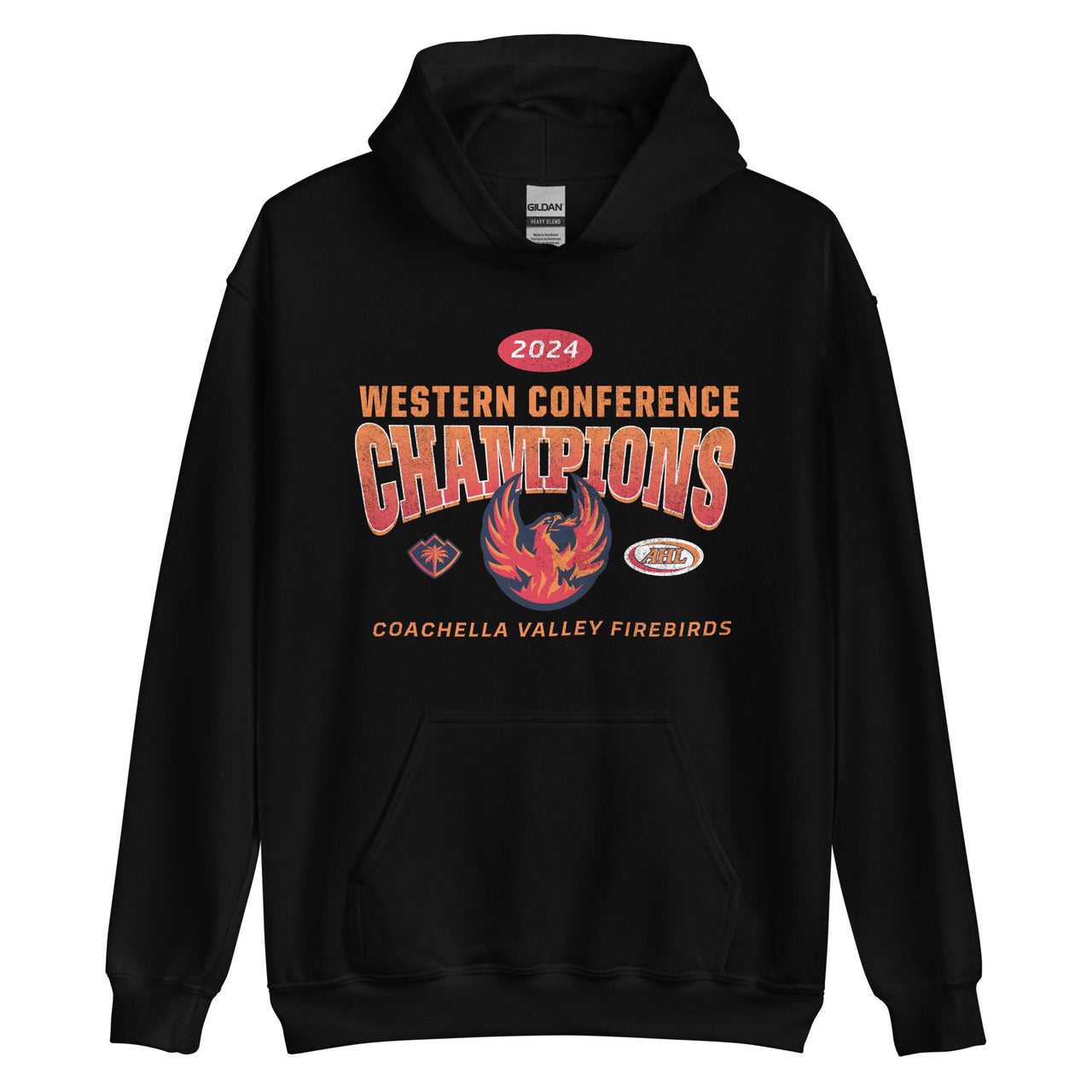 Coachella Valley Firebirds 2024 Western Conference Champions Adult Pullover Hoodie