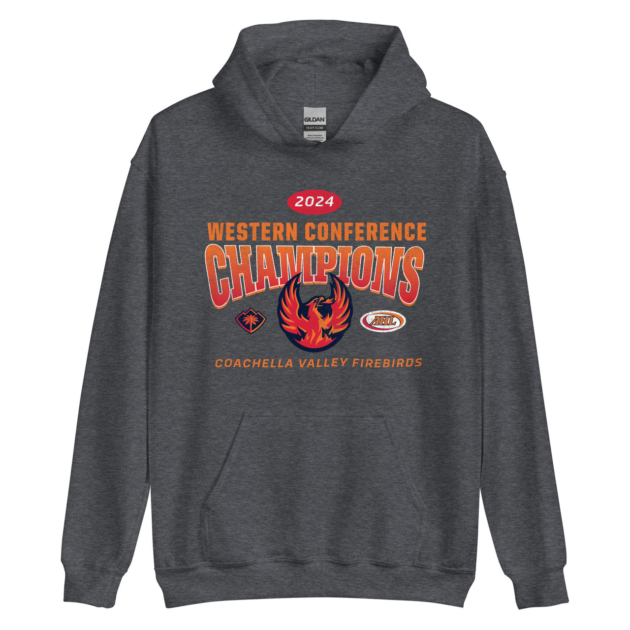 Coachella Valley Firebirds 2024 Western Conference Champions Adult Pullover Hoodie
