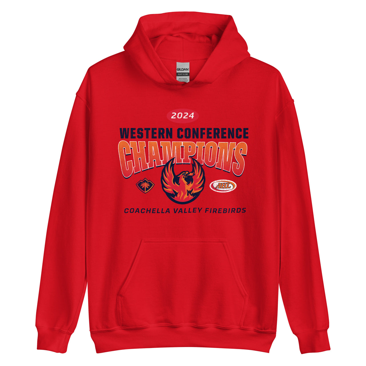 Coachella Valley Firebirds 2024 Western Conference Champions Adult Pullover Hoodie