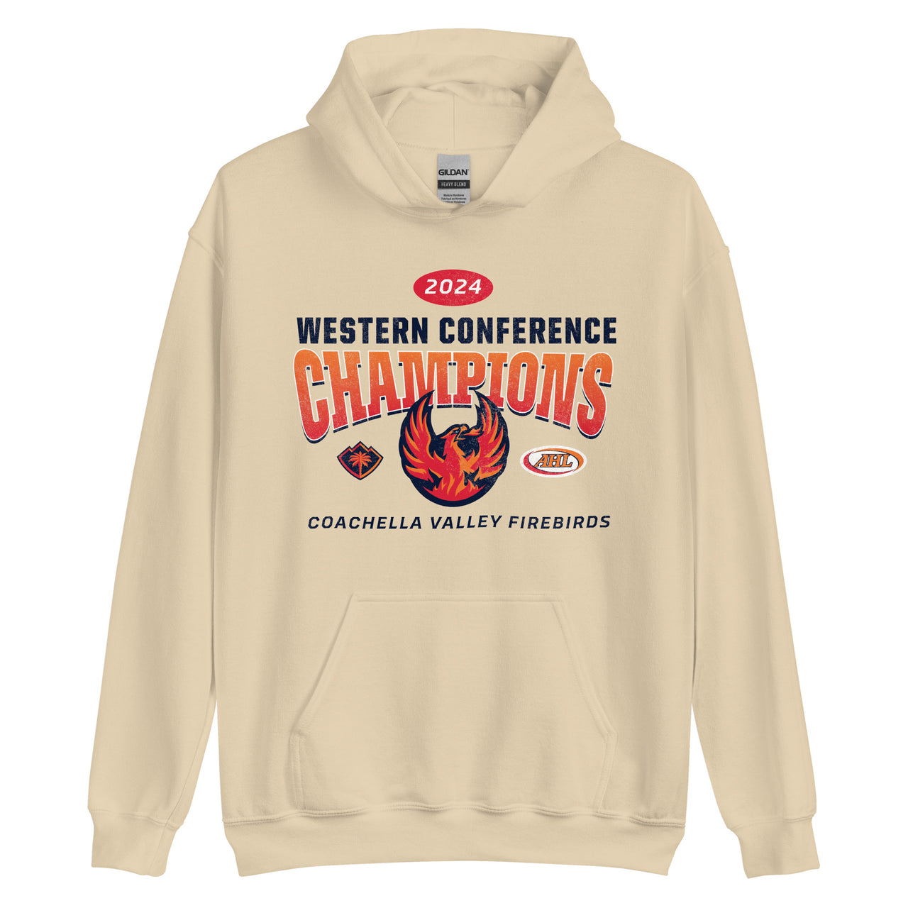 Coachella Valley Firebirds 2024 Western Conference Champions Adult Pullover Hoodie
