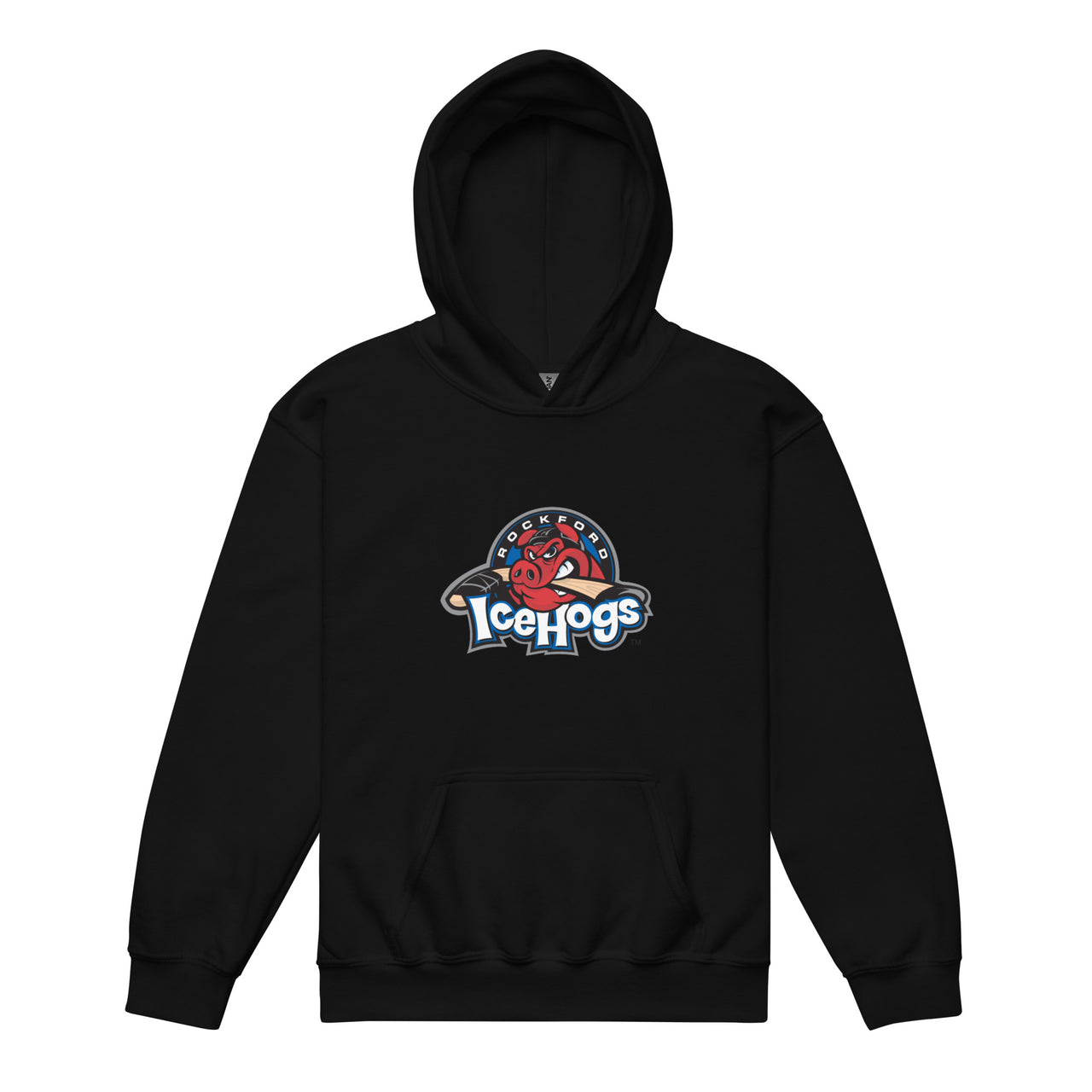 Rockford IceHogs Youth Primary Logo Pullover Hoodie