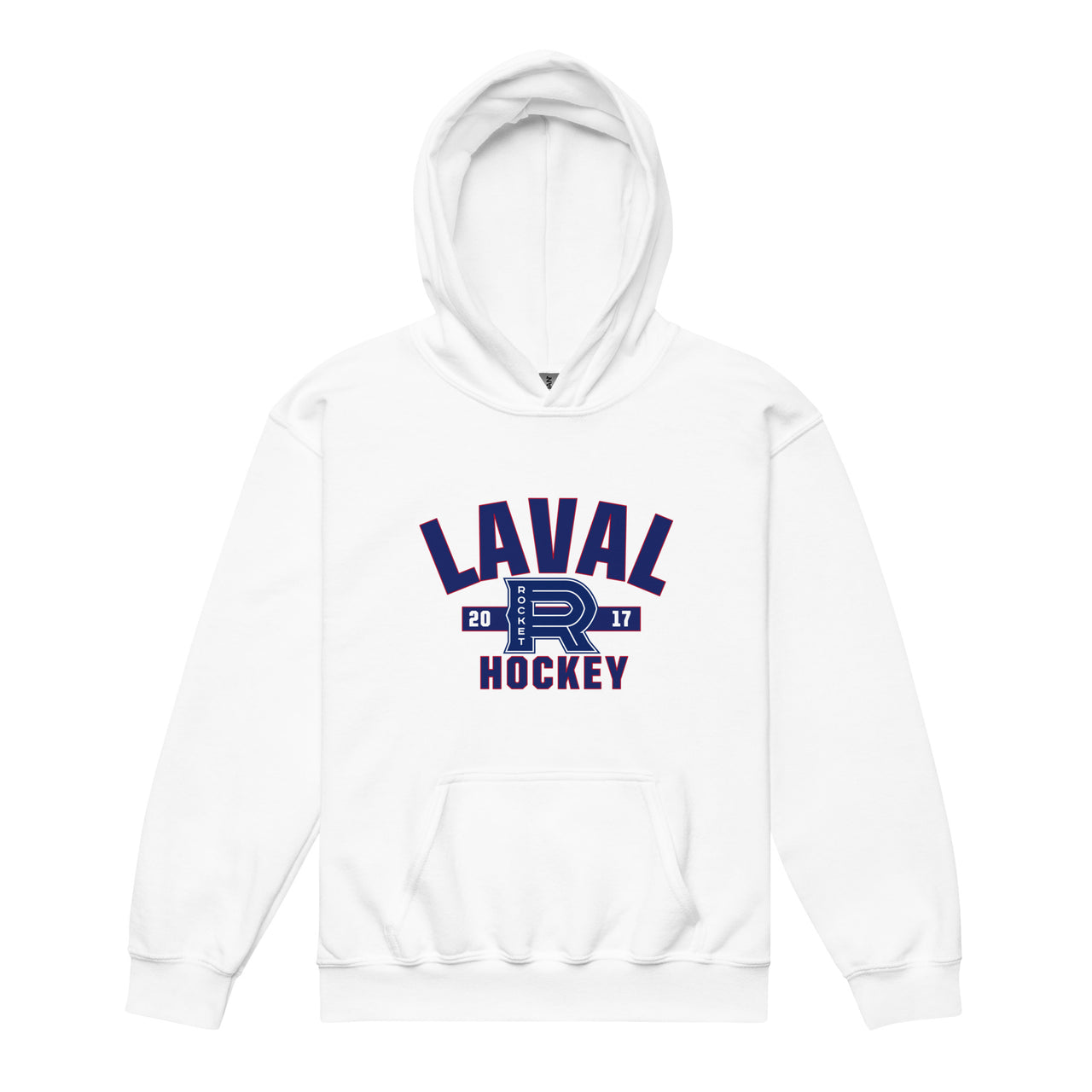Laval Rocket Established Logo Youth Pullover Hoodie