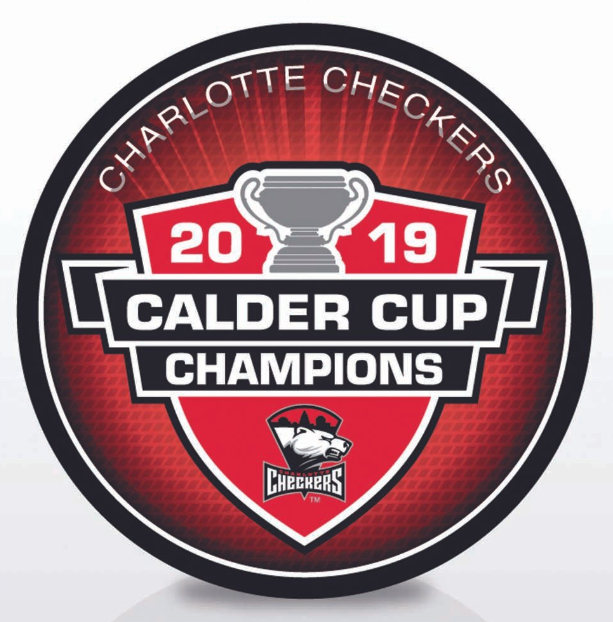 Charlotte Checkers 2019 Calder Cup Champions Souvenir Puck