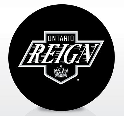 Ontario Reign Team Logo Souvenir Puck