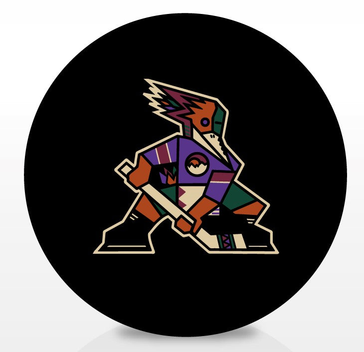 Tucson Roadrunners Kachina Logo Souvenir Puck