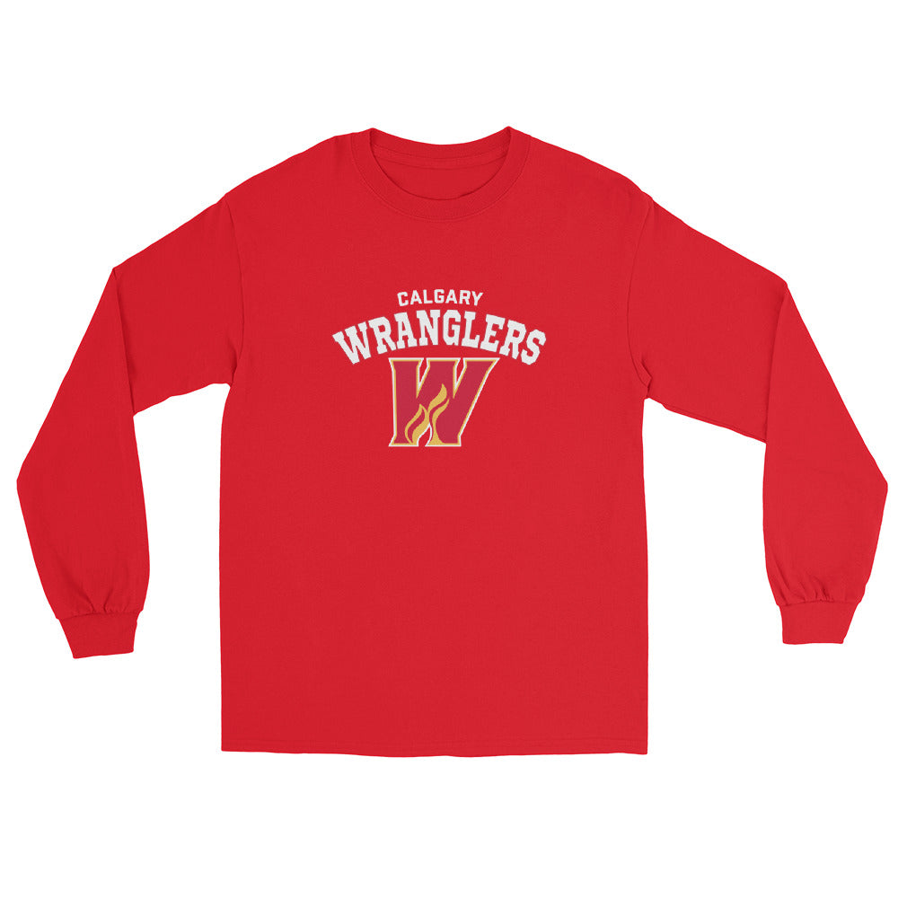 Calgary Wranglers Adult Arch Long Sleeve Shirt