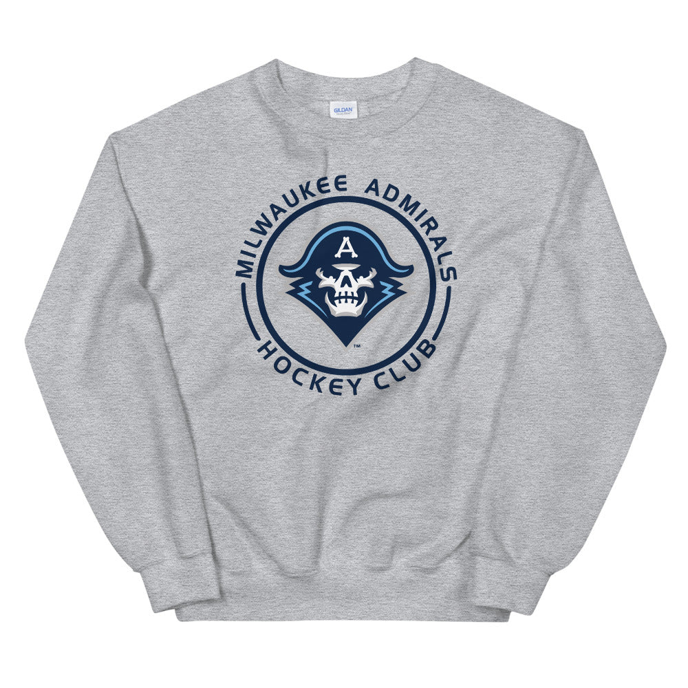 Milwaukee Admirals Adult Faceoff Crewneck Sweatshirt