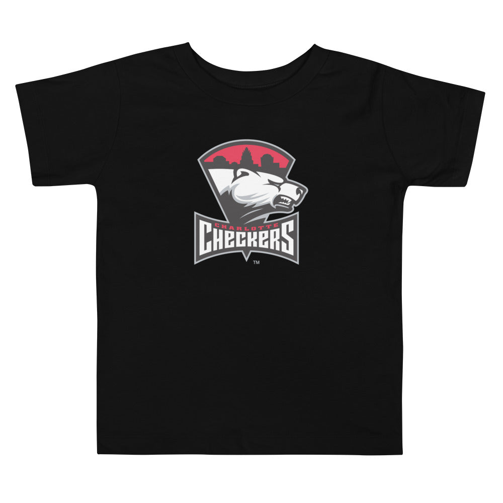 Charlotte Checkers Primary Logo Toddler Short Sleeve T-Shirt