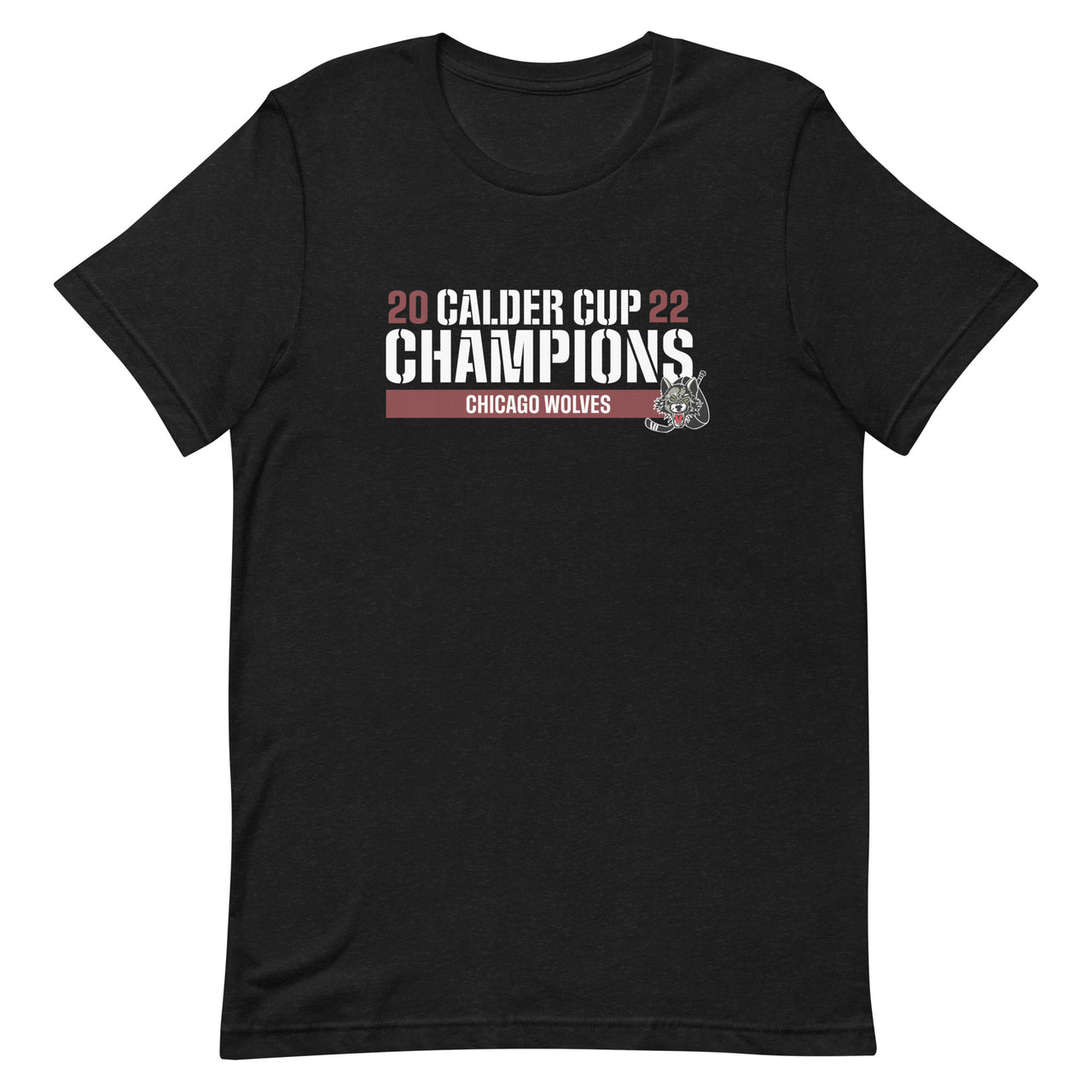 Chicago Wolves 2022 Calder Cup Champions Adult Raise the Bar T-Shirt