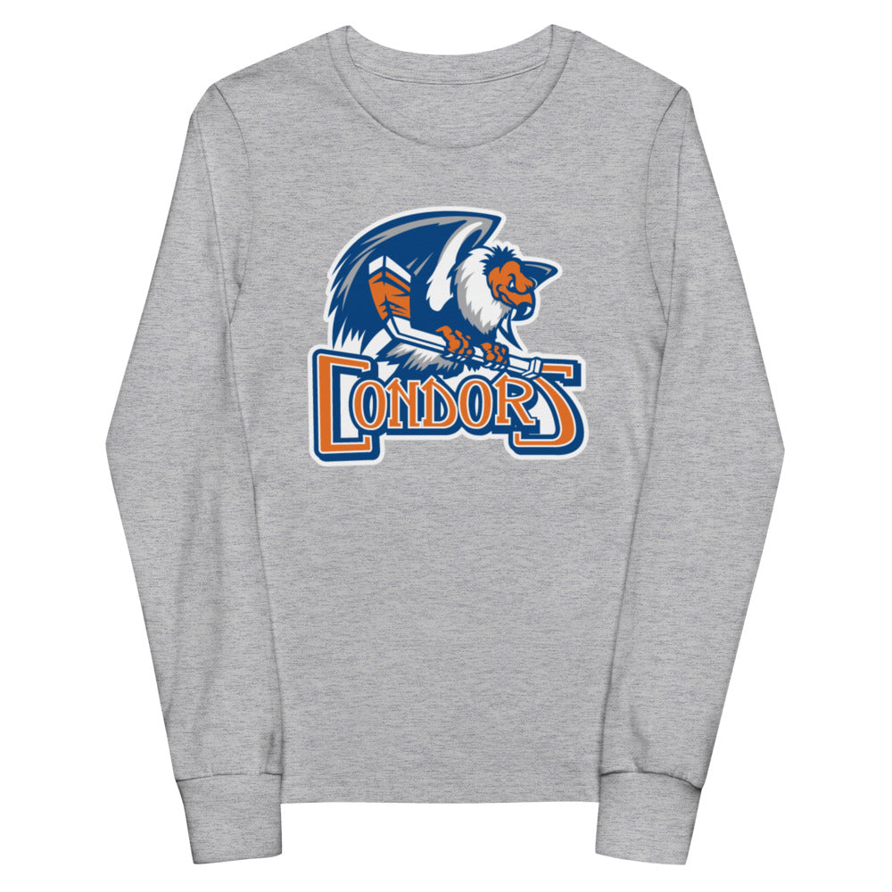 Bakersfield Condors Primary Logo Youth Long Sleeve Shirt