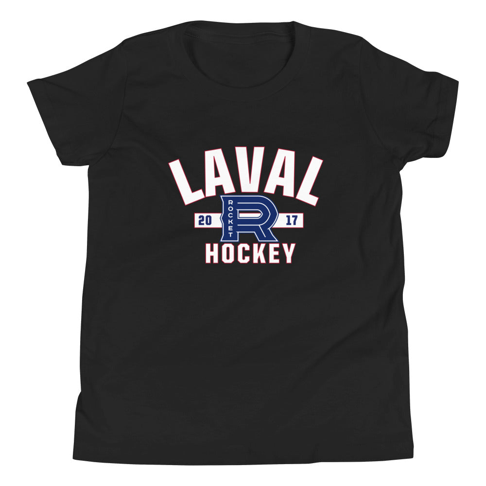Laval Rocket Established Logo Youth Short Sleeve T-Shirt