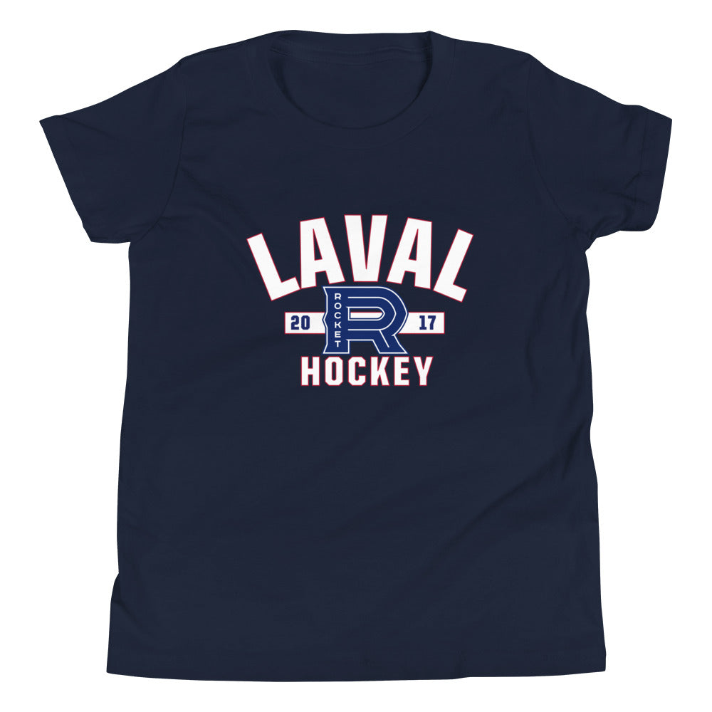 Laval Rocket Established Logo Youth Short Sleeve T-Shirt