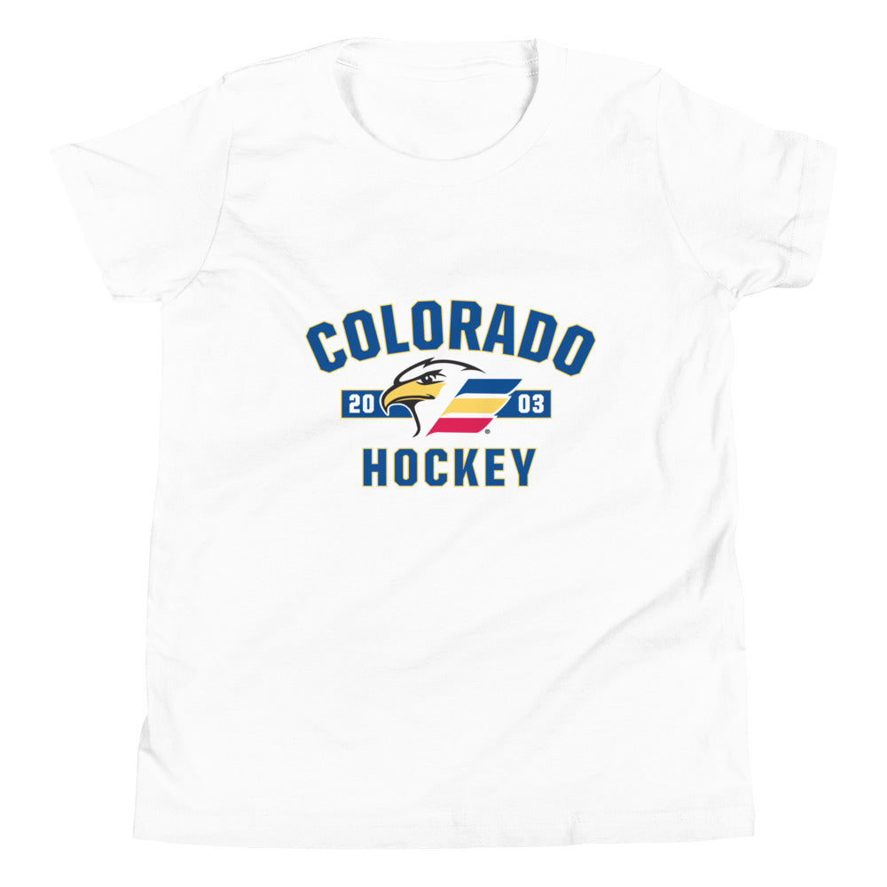 Colorado Eagles Established Logo Youth Short Sleeve T-Shirt